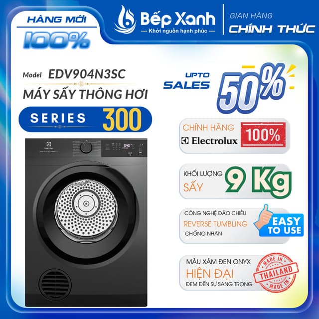 [FREESHIP HCM] Máy sấy thông hơi Electrolux UltimateCare 9 kg EDV904N3SC - Ảnh 7