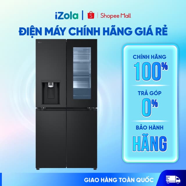 LFI50BLMAI - Tủ lạnh LG Inverter 508 lít Multi Door InstaView LFI50BLMAI - Hàng chính hãng - Ảnh 1