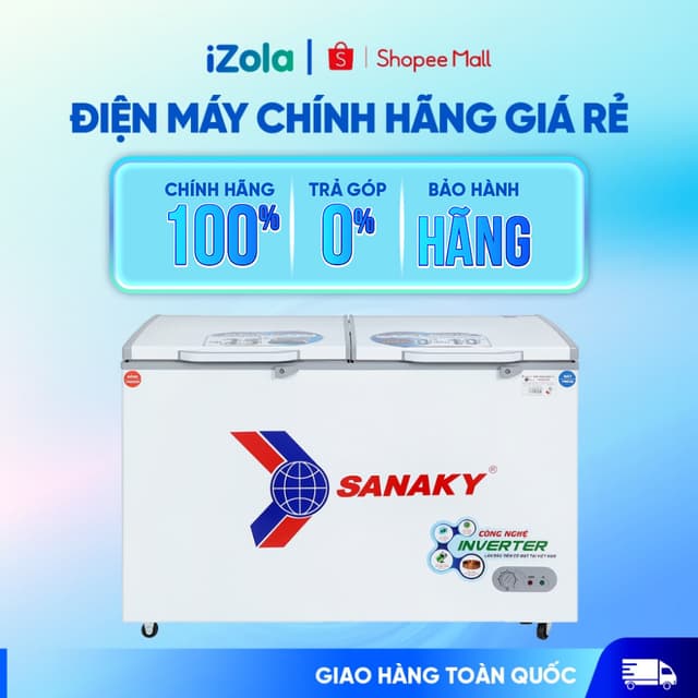 Tủ đông Sanaky Inverter 365 Lít VH-5699W3 365 Lít - Hàng chính hãng - Ảnh 7
