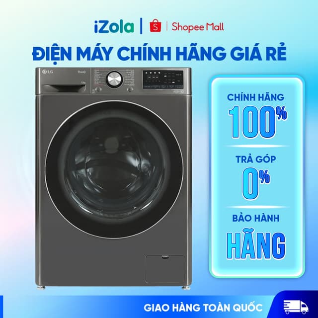 FV1412S3B - Máy giặt LG AI DD Inverter 12 kg FV1412S3B - Hàng chính hãng - Ảnh 2
