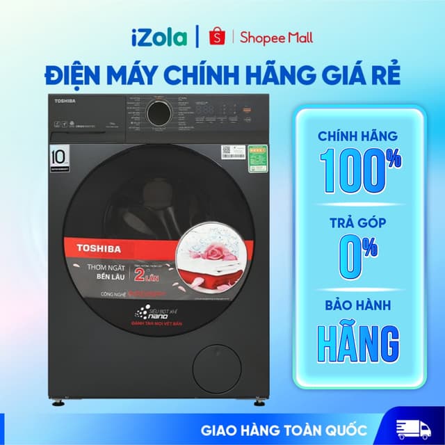 TW-T21BU130UWV(MG) - Máy giặt Toshiba Inverter 12 kg TW-T21BU130UWV(MG) - Hàng chính hãng - Ảnh 8