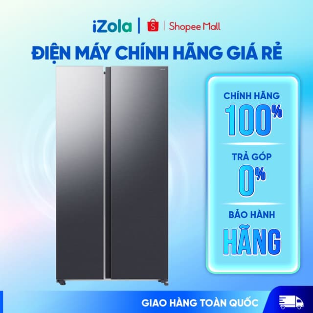 RS70F65Q3FSV - Tủ lạnh Samsung Inverter 655 lít Side By Side RS70F65Q3FSV - Hàng chính hãng - Ảnh 2