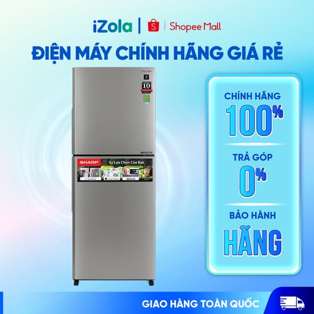 SJ-XP352AE-SL - Tủ lạnh Sharp Inverter 330 lít SJ-XP352AE-SL - Hàng chính hãng - Ảnh 7