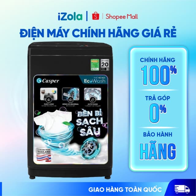 WT-10NB3 - Máy giặt Casper 10 kg WT-10NB3 - Hàng chính hãng - Ảnh 5