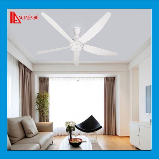 Quạt trần 5 cánh Panasonic F-60GDN màu trắng, công suất 40W , điều khiển bằng Remote động cơ DC tiết kiệm điện năng - Ảnh 12