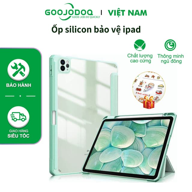 Bao da ipad GOOJODOQ Cho iPad Pro 11 12.9 2022 Air 4 Air 5 Gen 10 10.9 Gen 9 8 7 10.2 Ốp Lưng Clear Acrylic Bao - Ảnh 11