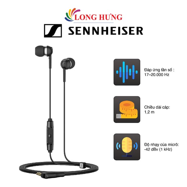 Tai nghe có dây In-ear Sennheiser CX 80S - Hàng chính hãng - Ảnh 1