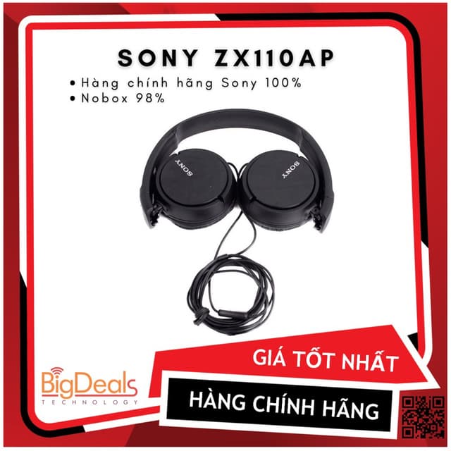 Tai nghe chụp tai Sony MDR ZX110AP - Ảnh 2