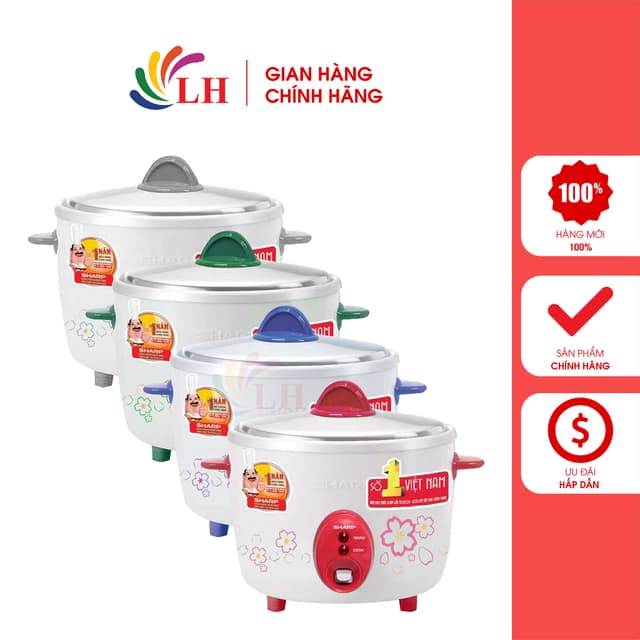 Nồi cơm điện nắp rời Sharp 1.8 lít KSH-D19V - Hàng chính hãng - Ảnh 3