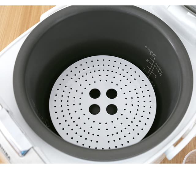 Xửng hấp cơm nồi cơm điện tử Toshiba 1.8 lít RC-18NMFVN(WT) / 1lít  RC-10NMFVN(WT) Chính hãng 100% - Ảnh 1