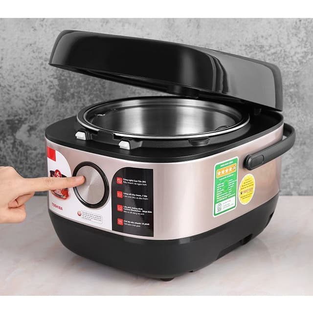 Nồi cơm cao tần Toshiba 1.8 lít RC-18IX1PV MỚI 100% Công nghệ cao tần hiện đại công suất 1300W - Ảnh 8