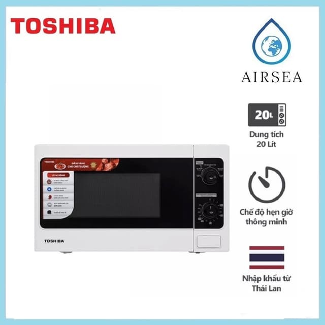 Lò Vi Sóng Toshiba ER-SM20(W1)VN 20 lít - Bảo Hành Chính Hãng 12 Tháng - Ảnh 4