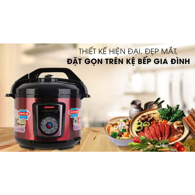 Nồi áp suất điện Sunhouse SHD1755 5 lít hàng trưng bày 98% - Ảnh 11