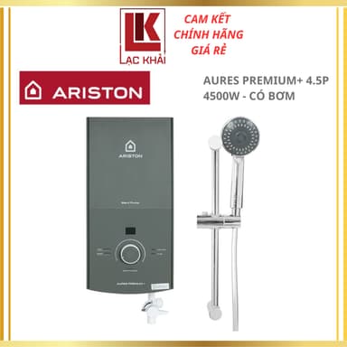 So sánh giá Máy nước nóng trực tiếp có bơm Ariston 4500W AURES PREMIUM+ 4.5P - Hàng chính hãng rẻ nhất?