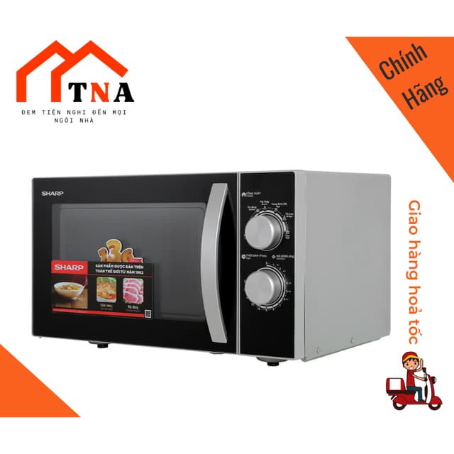 Lò vi sóng Sharp cơ không nướng 23 lít R31A2VN-S / R-31A2VN-S / R-2348V-BK - Ảnh 6