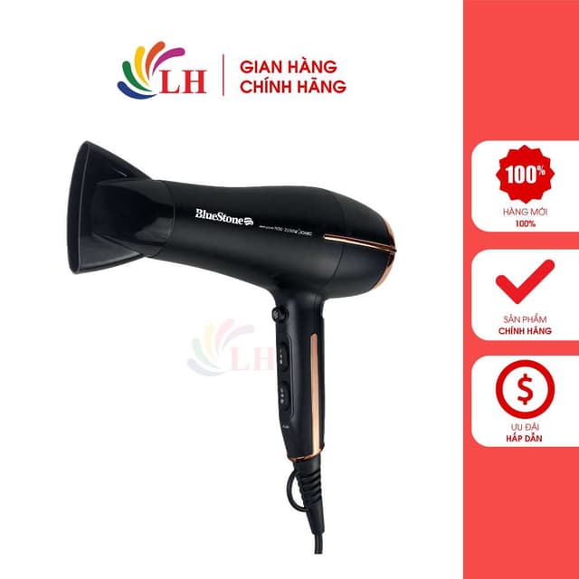 Máy sấy tóc Bluestone HDB-1958 - Hàng chính hãng - Tích hợp sấy ion - Ảnh 6