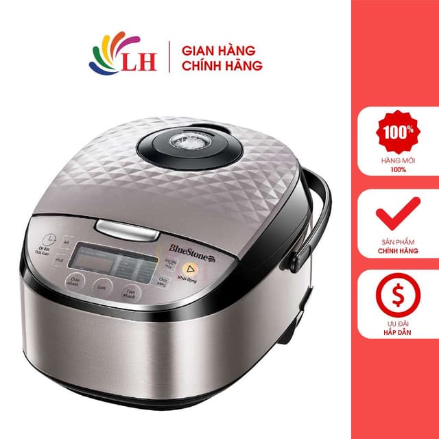 Nồi cơm điện tử Bluestone 1.8 lít RCB-5938 - Hàng chính hãng - Thiết kế sang trọng - Ảnh 3