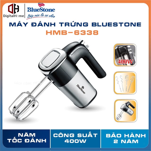 Máy Đánh Trứng Bluestone HMB-6338, Công Suất 400W,5 Tốc Độ, Bảo hành chính hãng 24 Tháng - Ảnh 9