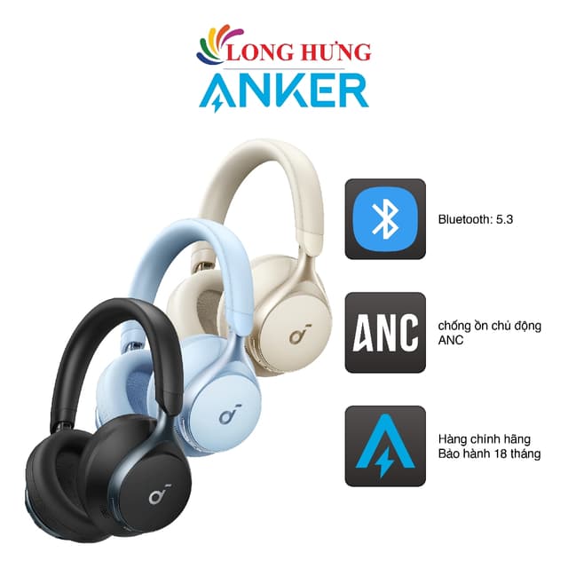 Tai nghe chụp tai Bluetooth Anker Soundcore Space One A3035 - Hàng chính hãng - Ảnh 6