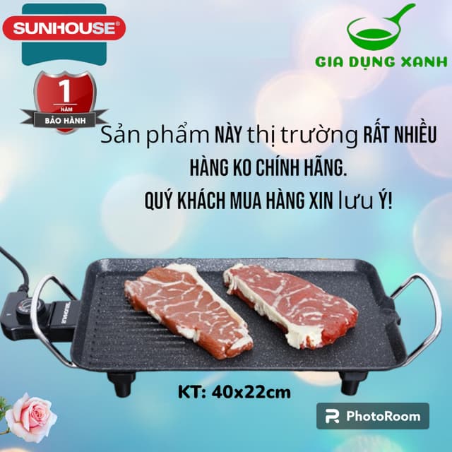 Bếp nướng điện không khói SUNHOUSE SHD4607 bảo hành 12 tháng chính hãng - Ảnh 7