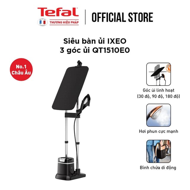 [Livestream] Bàn ủi hơi nước đứng Tefal IXEO Plus QT1510E0 - 2980W, 1L - Ảnh 12