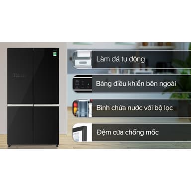 So sánh giá Tủ lạnh Hitachi Inverter 569 lít Multi Door R-WB640VGV0 GBK rẻ nhất?