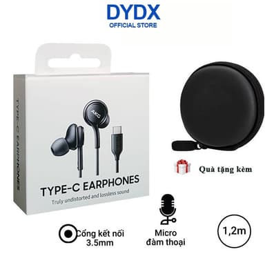 So sánh giá Tai nghe có dây tương thích với Samsung Oppo Xiaomi Sony chân cắm Jack 3,5 và Type C Full Box DYDX bảo hành 30 ngày rẻ nhất?