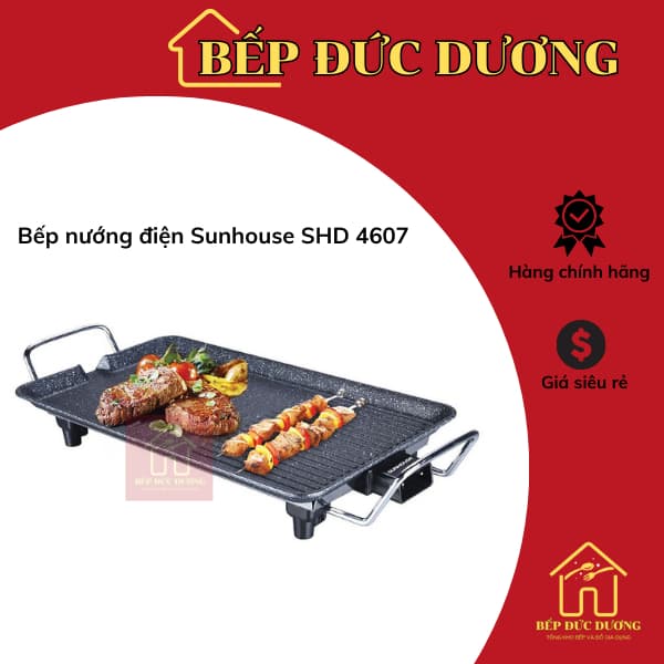 Bếp nướng điện không khói Sunhouse SHD4607, công suất 1500w, Hàng chính hãng- Bếp Đức Dương - Ảnh 11