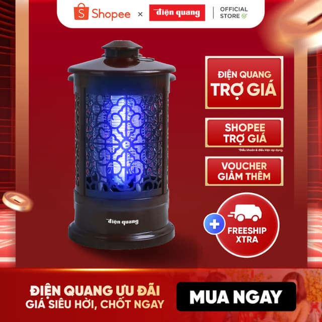 Đèn bắt muỗi Điện Quang ĐQ EML03 BR - Ảnh 5
