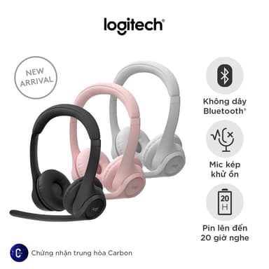 So sánh giá Tai nghe Bluetooth không dây Logitech Zone 300 với Micrô khử tiếng ồn rẻ nhất?