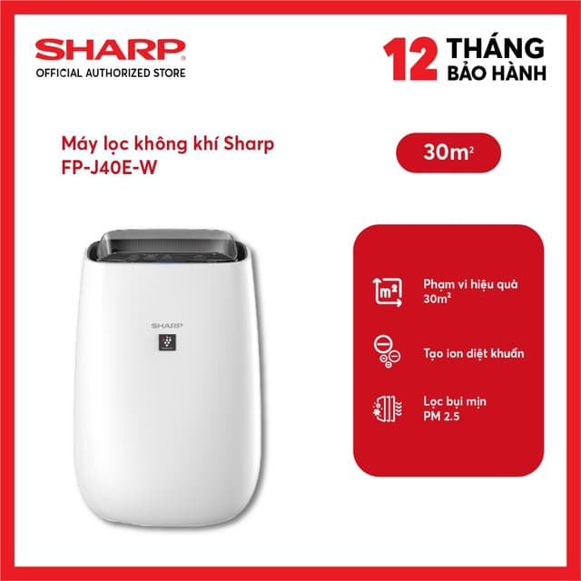 Máy lọc không khí Sharp FP-J40E-W 23W - Ảnh 6