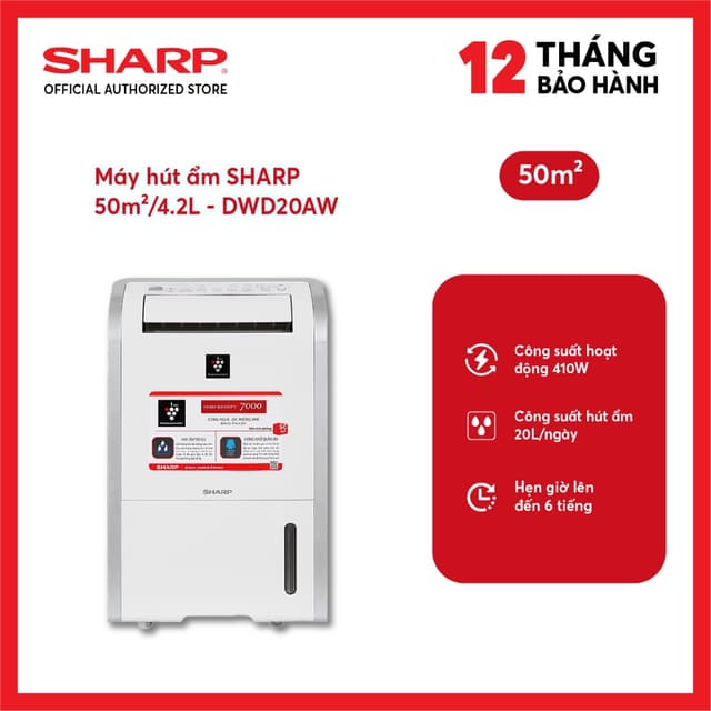 Máy hút ẩm Sharp DW-D20A-W - Ảnh 6