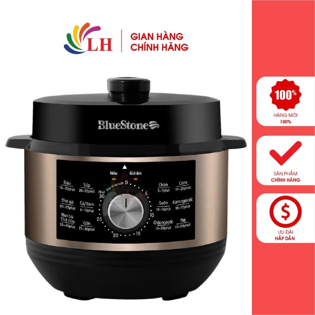 Nồi áp suất Bluestone 5 lít PCB-5648 - Hàng chính hãng - Nồi chóng dính công suất 900W - Ảnh 6