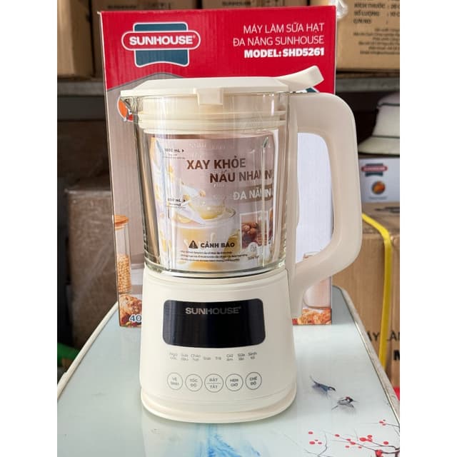 Máy làm sữa hạt đa năng Sunhouse SHD5261 (1L), SHD5260 (800mL) đa năng xay, nấu đa dạng - Ảnh 11