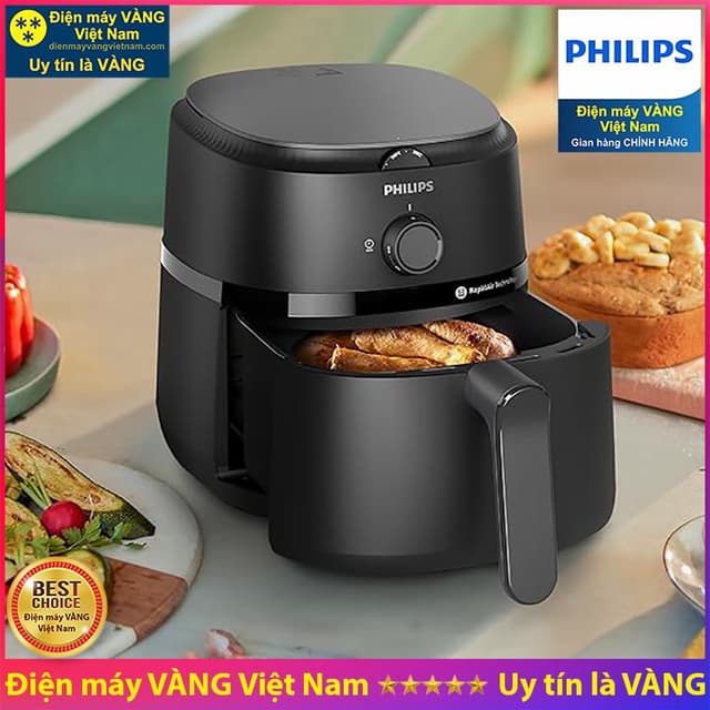 Nồi chiên không dầu Philips NA130/00 dung tích 6.2 lít - Hàng chính hãng - Ảnh 11