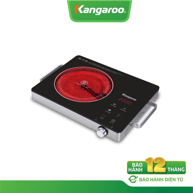 Bếp hồng ngoại đơn Kangaroo KG20IFT1 - Núm xoay chỉnh nhiệt - Ảnh 7