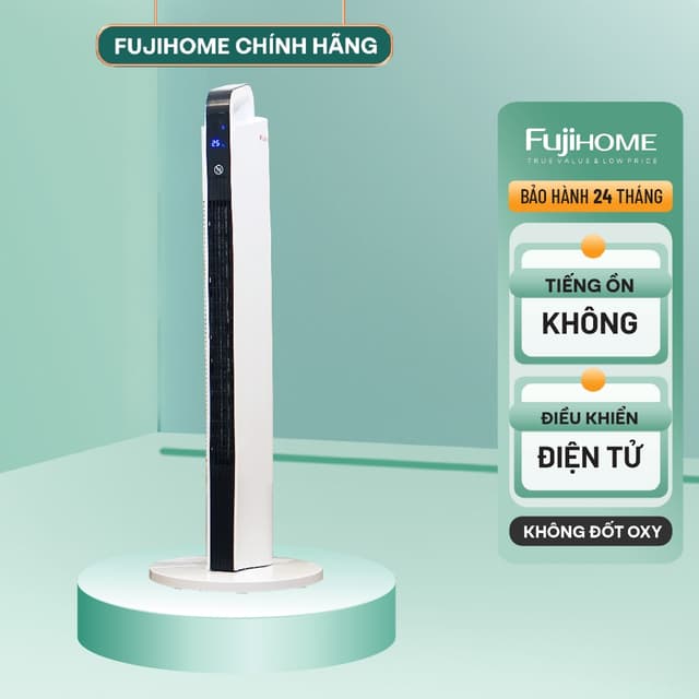 Quạt sưởi gốm Ceramic để sàn FUJIHOME FH2000 Máy sưởi ấm đứng không khô da - Bảo hành toàn quốc - Ảnh 4