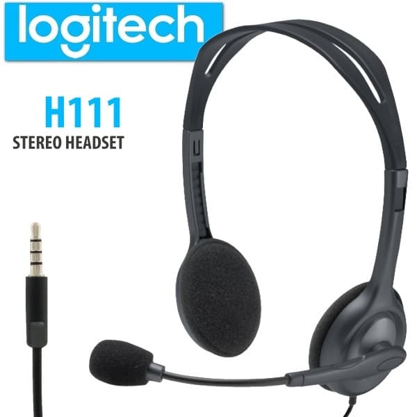Tai nghe chụp tai có dây Logitech chính hãng H111 1 jack 3.5mm có micro. Bảo hành 12 tháng - Ảnh 12