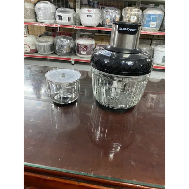 Máy xay thịt đa năng Sunhouse SHD5412 300W 2 cối thủy tinh 2 lít và 0.3 lít - Hàng trưng bày - Ảnh 10