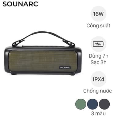 So sánh giá [SHIP HỎA TỐC] Loa Bluetooth 5.1 Công Suất 16W Sounarc P3 Portable Speaker Gắn USB , AUX IN , FM Radio Bảo Hành 12 Tháng rẻ nhất?