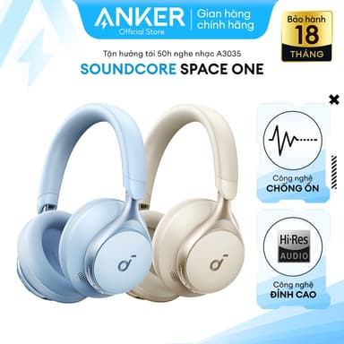 So sánh giá Tai Nghe Chụp Tai Bluetooth Anker Soundcore Space One giảm Tiếng Ồn 98% Nghe Nhạc Liên Tục Tới 55h - A3035 rẻ nhất?