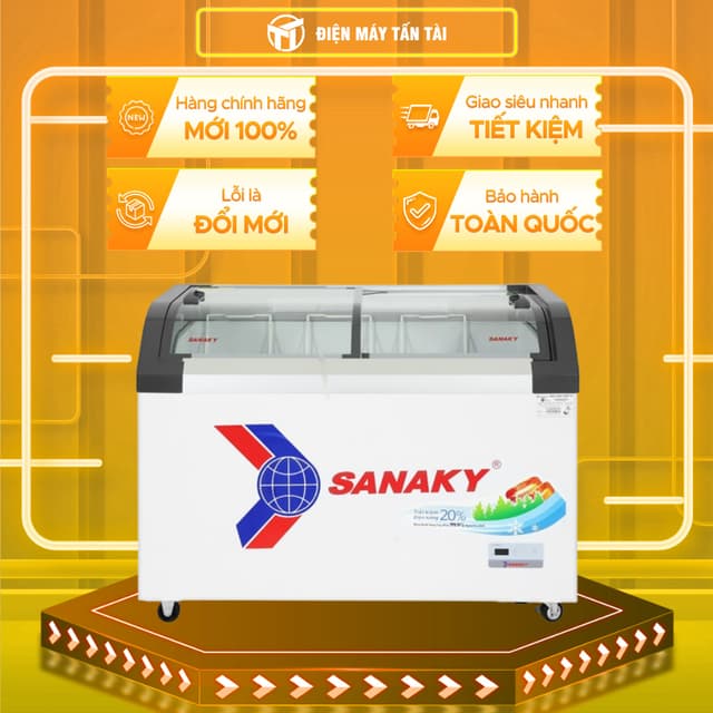 [TẤN TÀI LĐ 0Đ] VH-4899KB - Tủ đông Sanaky 350 lít VH-4899KB - 1 NGĂN ĐÔNG - GIAO MIỄN PHÍ HCM - Ảnh 2