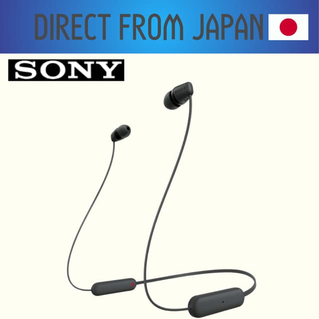 Tai nghe không dây Sony WI-C100, Tương thích Bluetooth, Bền bỉ 25 giờ, Chống nước IPX4, Màu đen - Ảnh 7