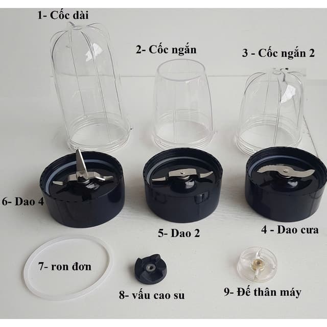 PHỤ TÙNG THAY THẾ - Linh kiện máy xay đa năng kangaroo KG3B1, KG3B2, KG4B2,KG4B5, KG3B6M, KG4B3 - Ảnh 7