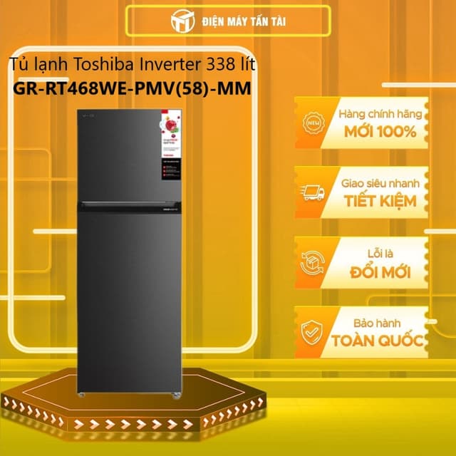 [TẤN TÀI LĐ 0Đ] GR-RT468WE-PMV(58)-MM - Tủ lạnh Toshiba Inverter 338 lít GR-RT468WE-PMV(58)-MM - Ảnh 9