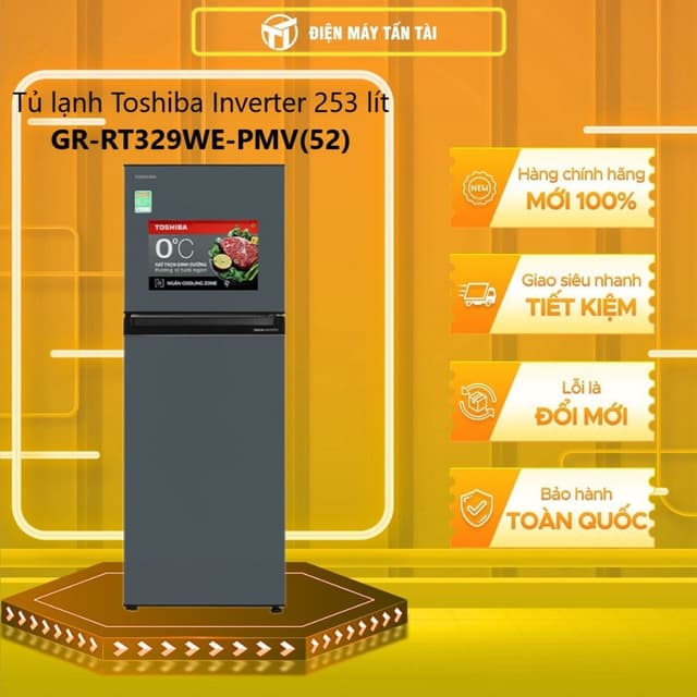 GR-RT329WE-PMV(52) - Tủ Lạnh Toshiba Inverter 253 lít GR-RT329WE-PMV(52) - GIAO TOÀN QUỐC - Ảnh 11