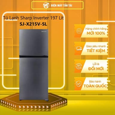 So sánh giá SJ-X215V-SL / SJ-X215V-DG - Tủ Lạnh Sharp Inverter 197 Lít SJ-X215V-SL - GIAO TOÀN QUỐC rẻ nhất?