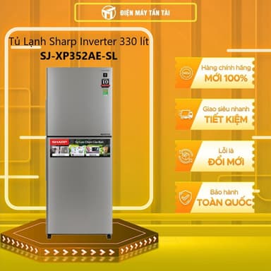 So sánh giá [TẤN TÀI LĐ 0Đ] SJ-XP352AE-SL - Tủ Lạnh Sharp Inverter 330 lít SJ-XP352AE-SL - Miễn Phí Giao HCM rẻ nhất?