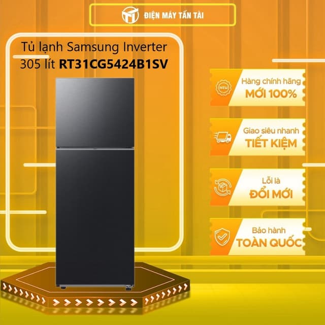 RT31CG5424B1SV - Tủ Lạnh Samsung Inverter 305 lít RT31CG5424B1SV - GIAO TOÀN QUỐC - Ảnh 4