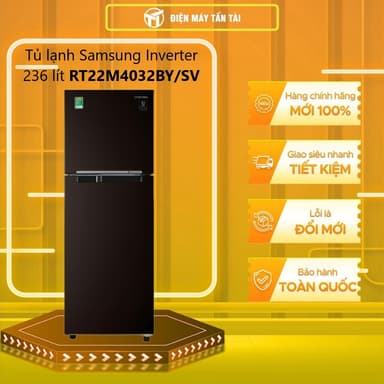 So sánh giá RT22M4032BY/SV - Tủ Lạnh Samsung Inverter 236 Lít RT22M4032BY/SV  -  GIAO TOÀN QUỐC rẻ nhất?